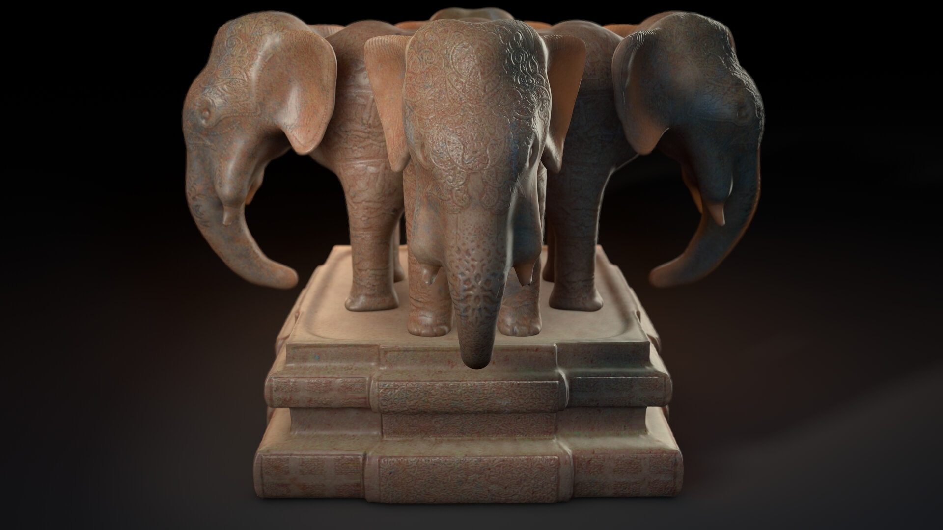 Look development, material and lighting test